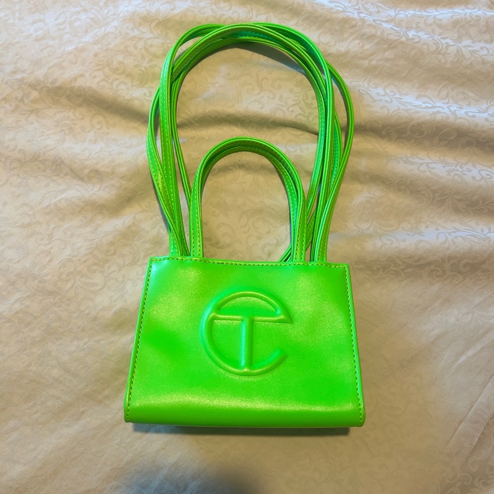 Telfar Small Highlighter Green Shopping Bag